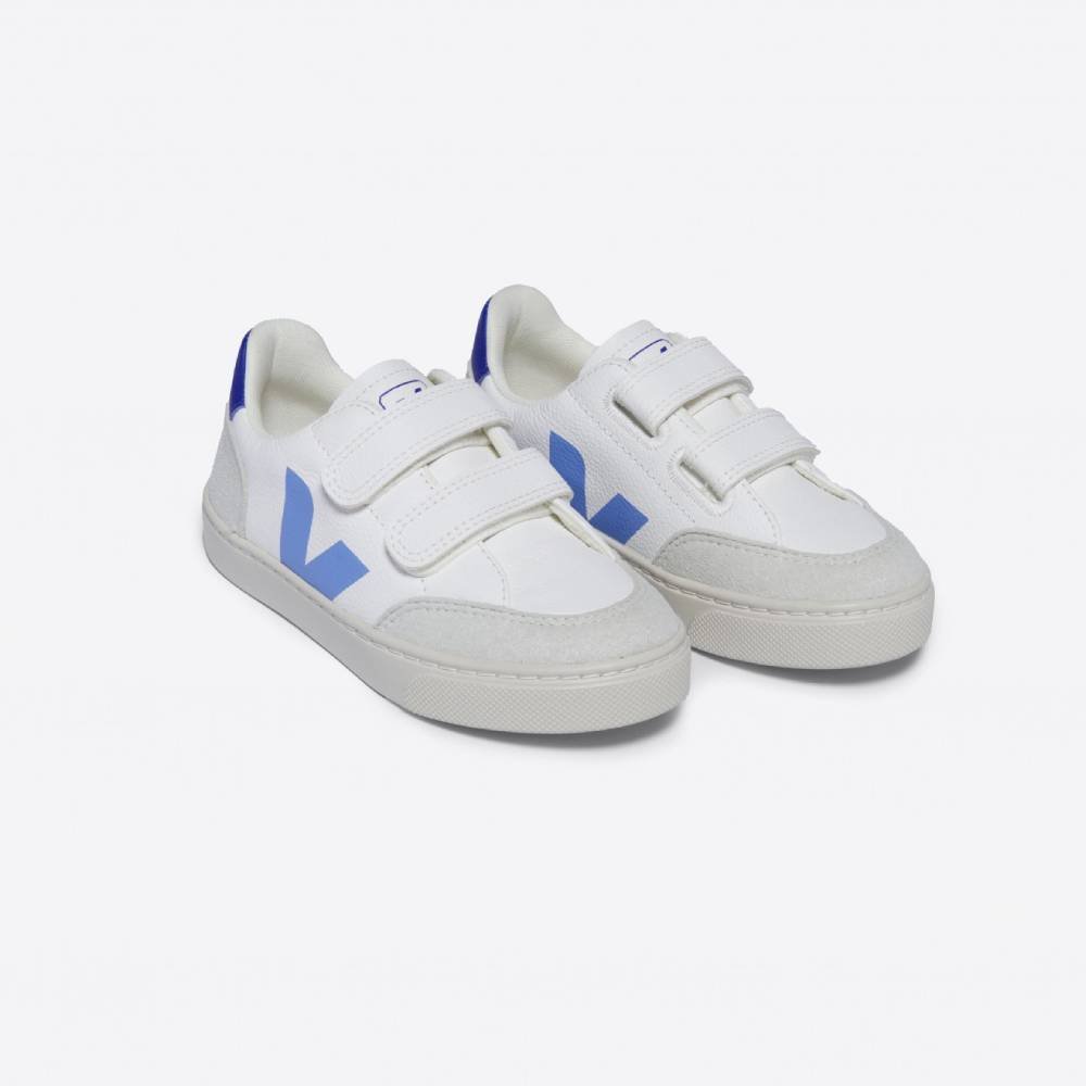 teni veja v 12 chromefree leather white aqua paros 1