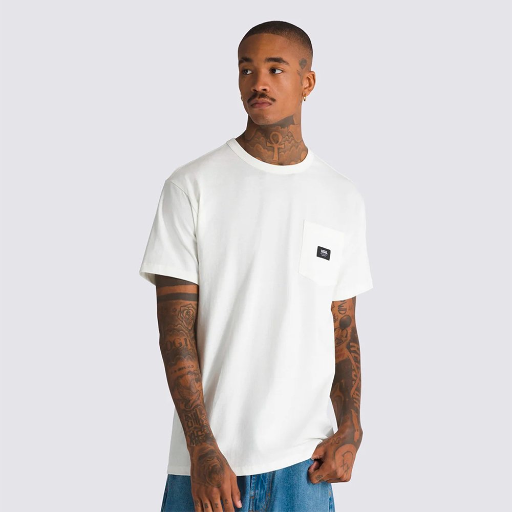 Camiseta Vans Off The Wall II Pocket SS Marshmallow | P85