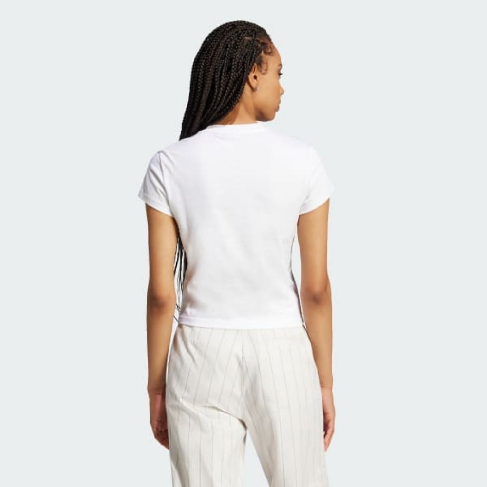 camiseta adidas essentials slim branca 2