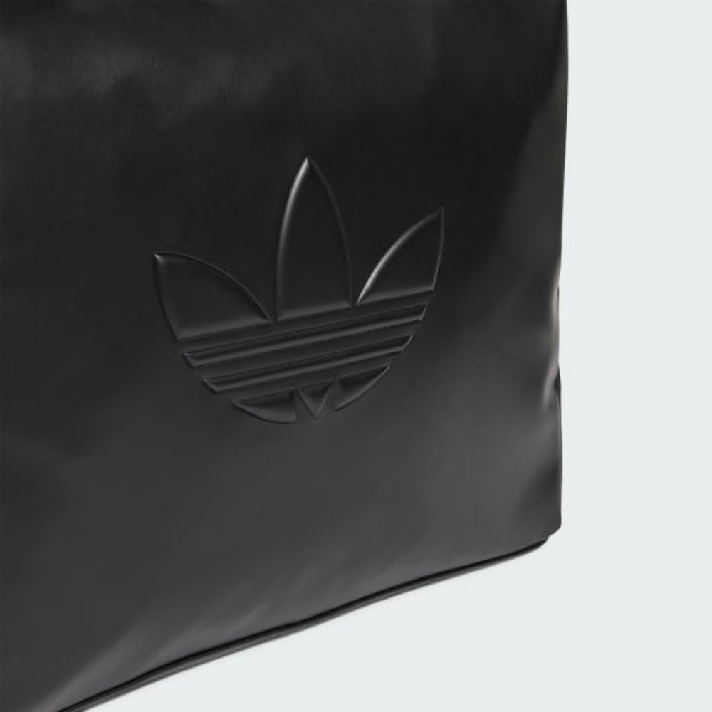 Bolsa Shopper Poliuretano Outline Trefoil Preta | adidas Originals