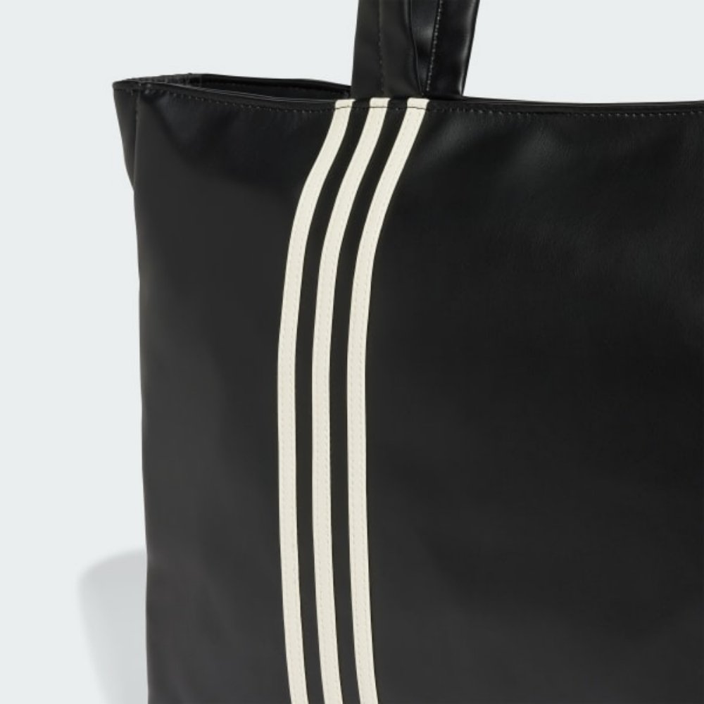Bolsa Shopper Poliuretano Outline Trefoil Preta | adidas Originals