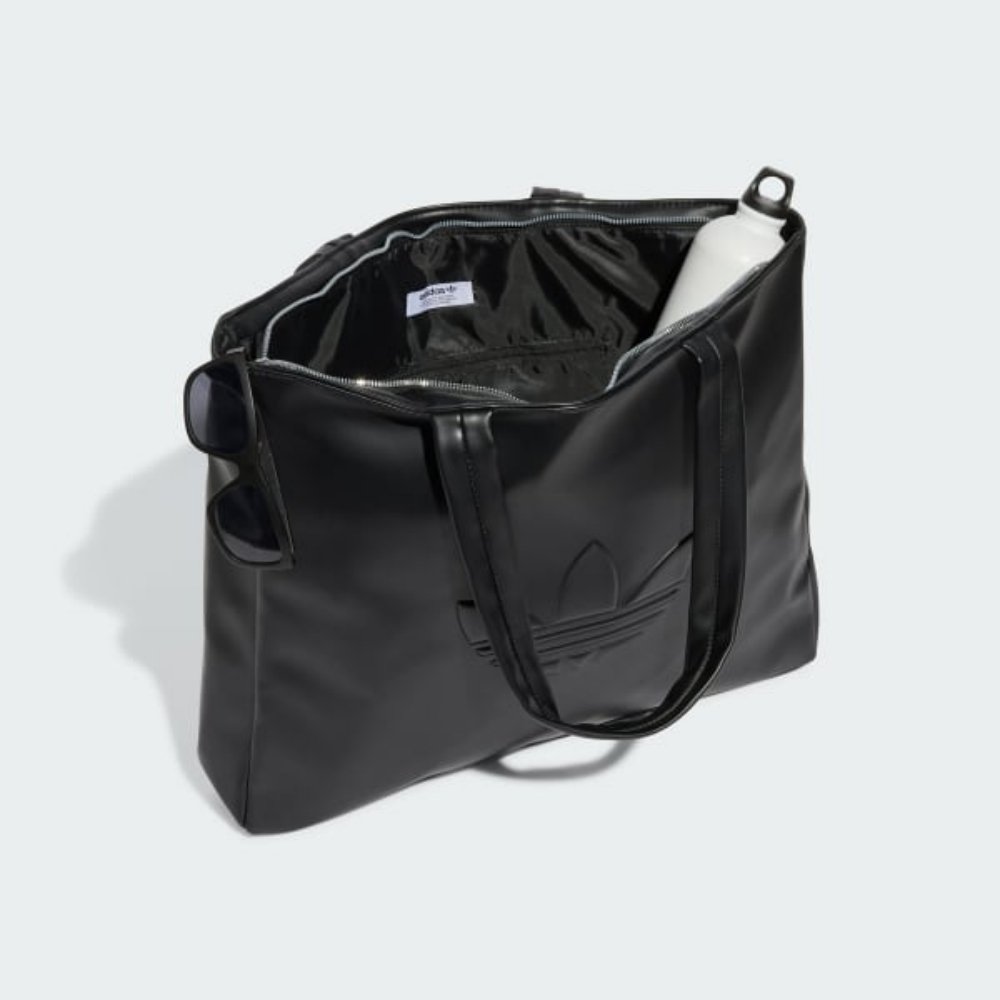 Bolsa Shopper Poliuretano Outline Trefoil Preta | adidas Originals