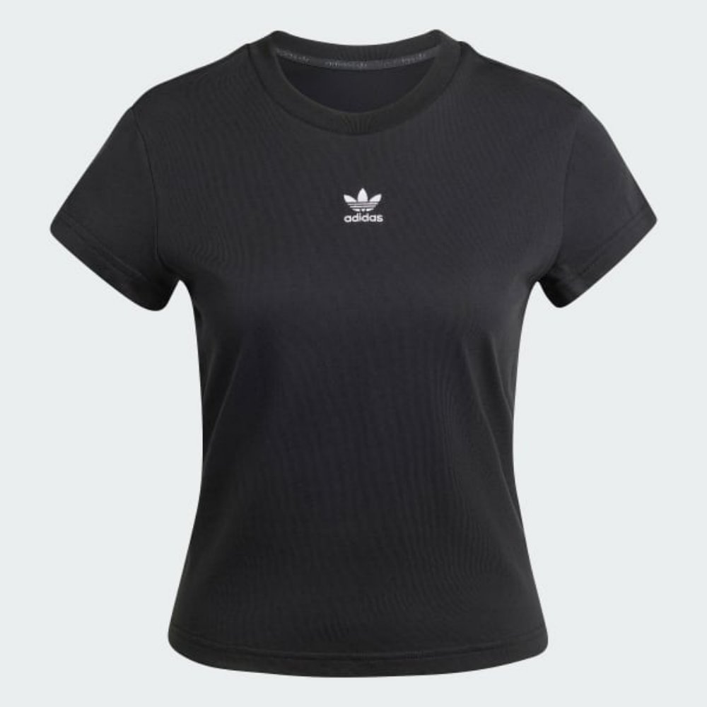 camiseta adidas essentials slim preta 3