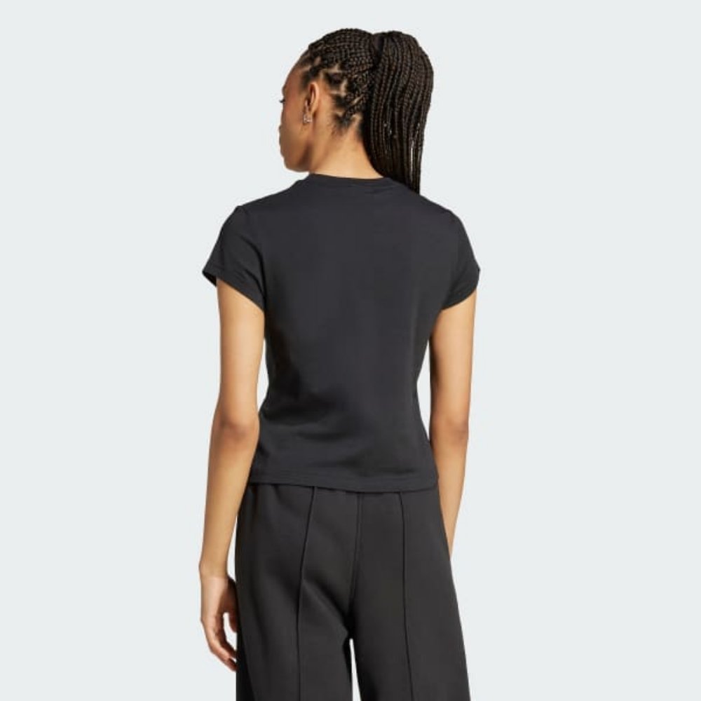 camiseta adidas essentials slim preta 2