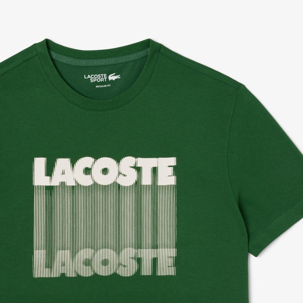 camiseta lacoste ultra dry estampa esportiva verde 3