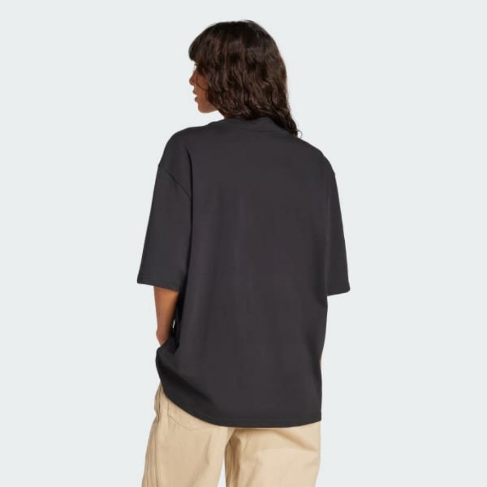 camiseta adidas adicolor firebird oversized trefoil preta 2