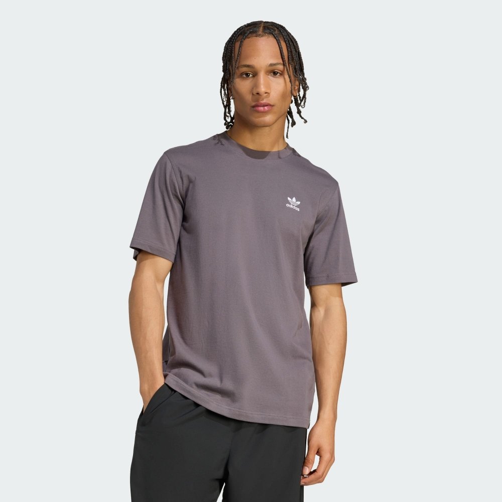 Camiseta Adidas Trefoil Essentials Tee Cinza | Estilo Clássico e