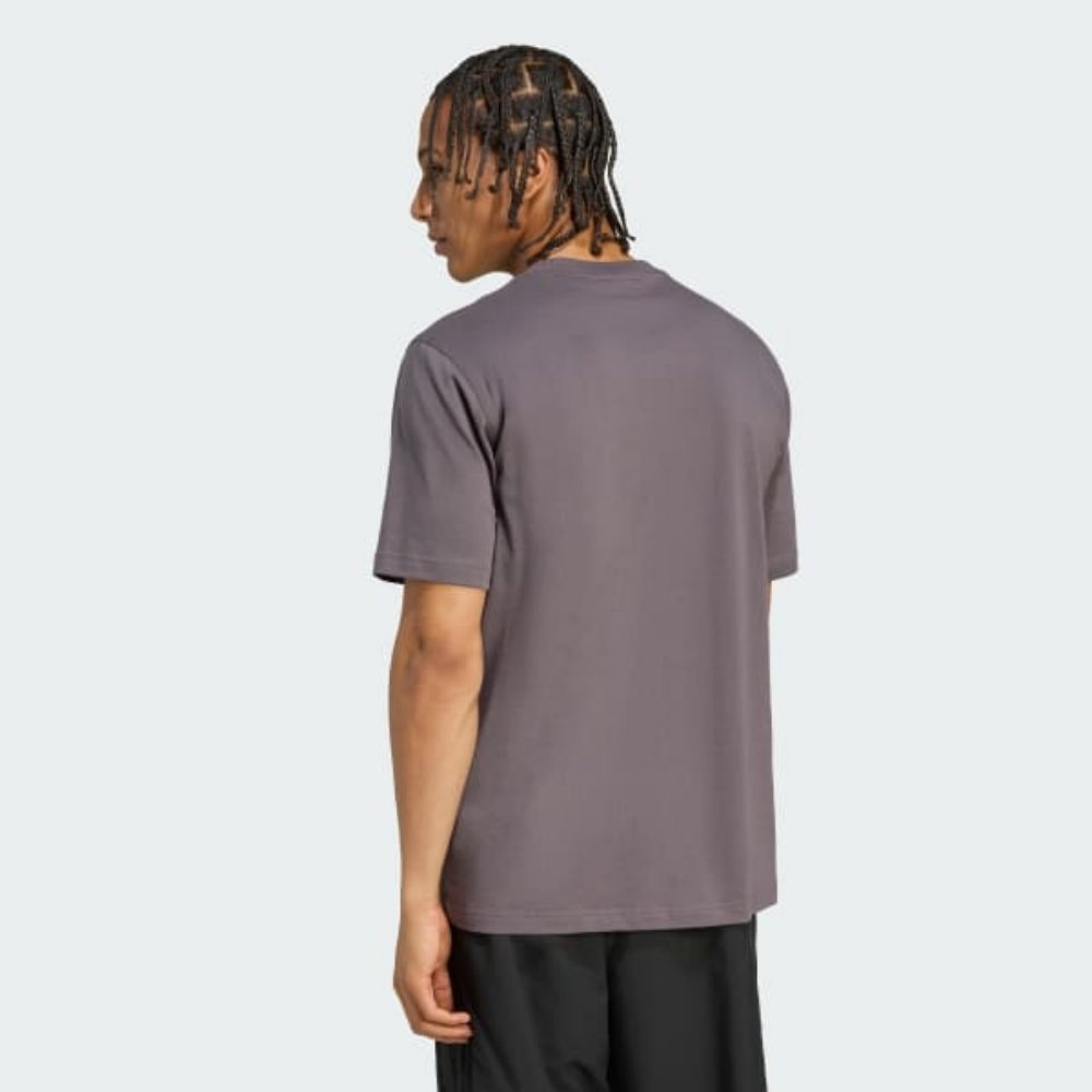 Camiseta Adidas Trefoil Essentials Tee Cinza | Estilo Clássico e
