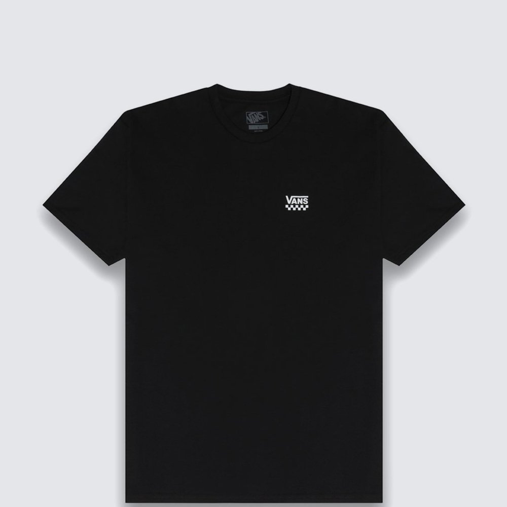 camiseta vans left chest logo ii ss preta 01