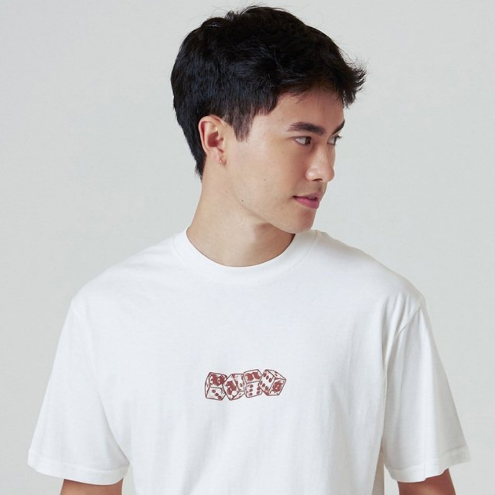 camiseta vans no dice ss marshmallow v47031029000012