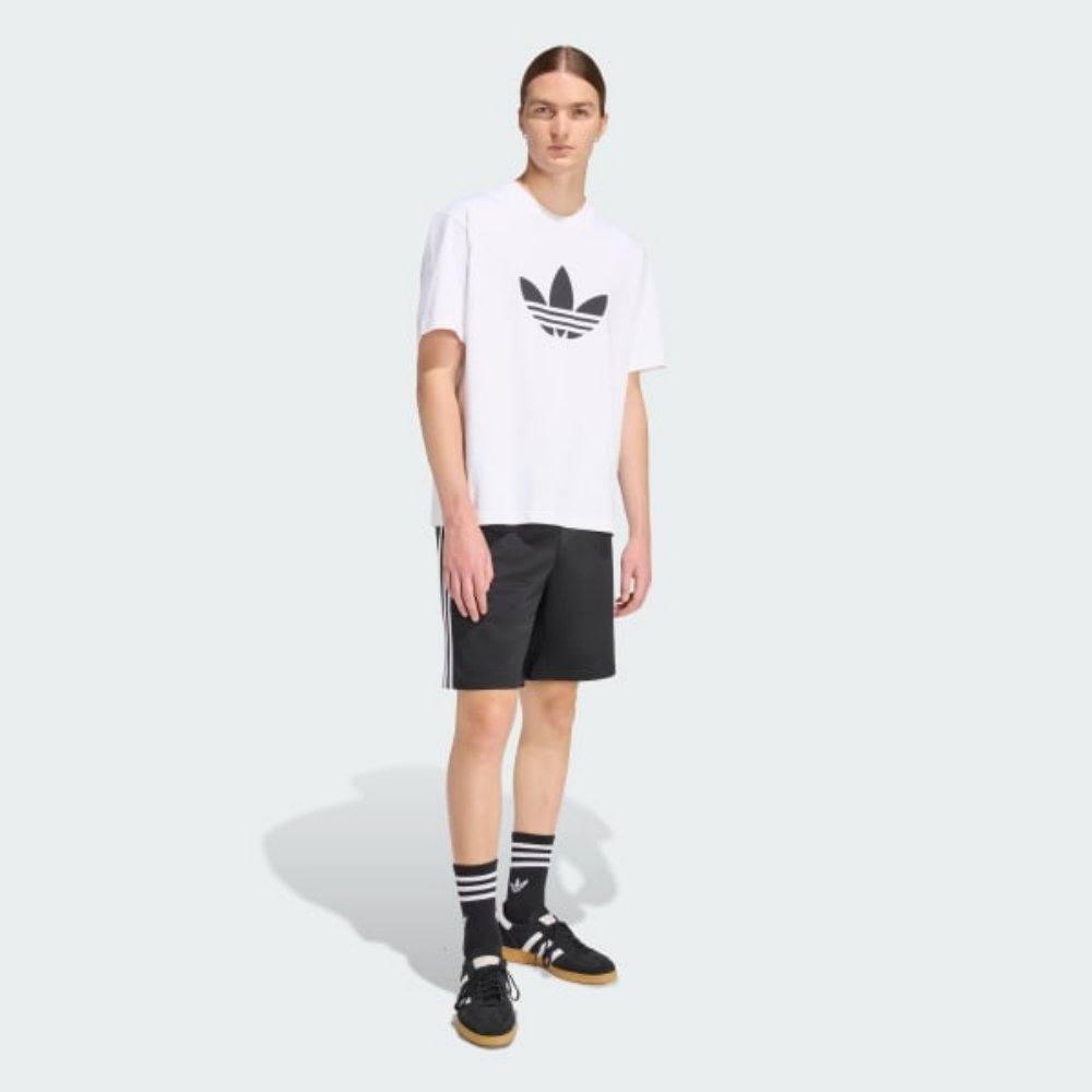 camiseta adidas adicolor trefoil branca 2