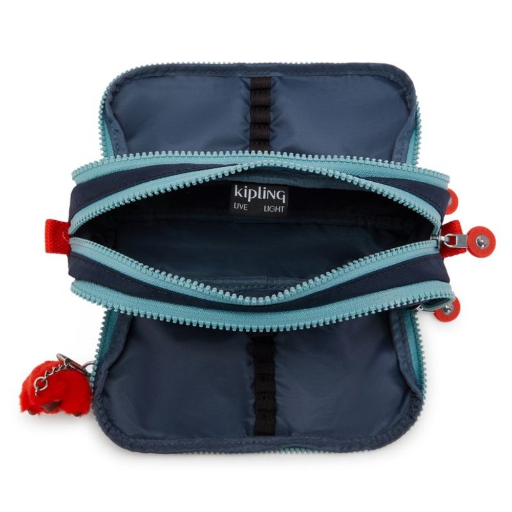 estojo kipling gitroy azul 2