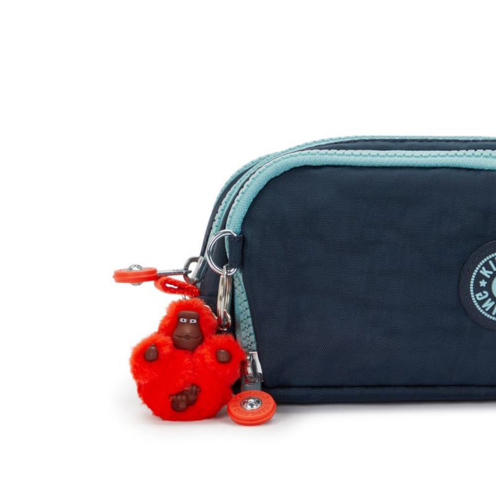 estojo kipling gitroy azul 3
