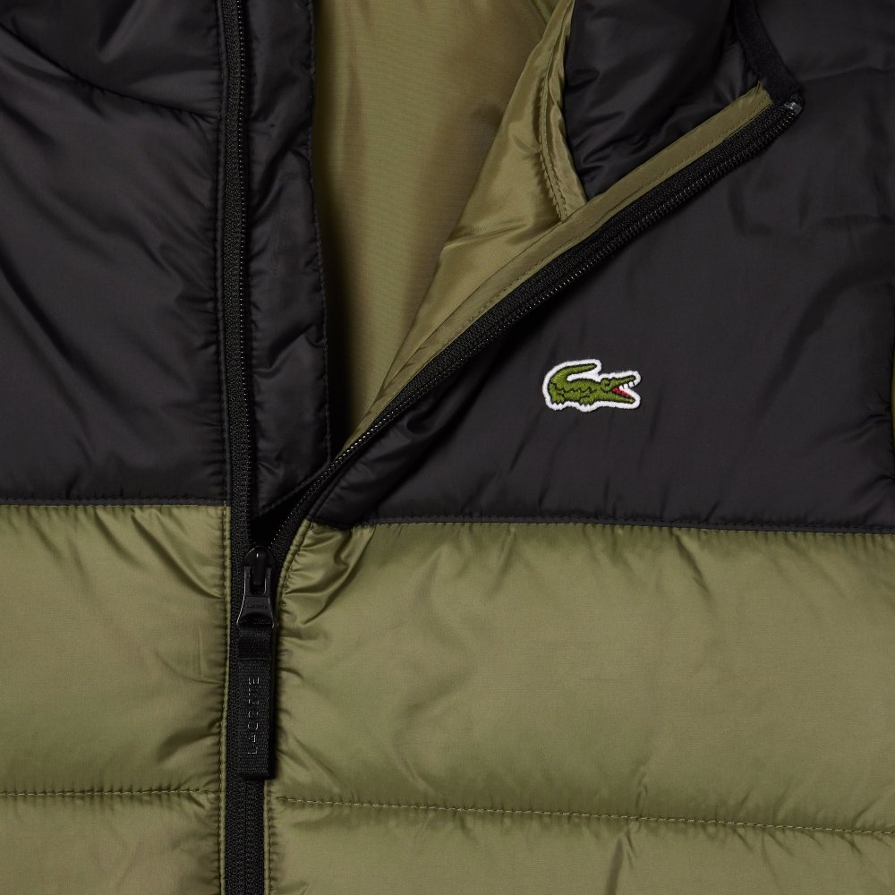 jaqueta lacoste puffer verde 1