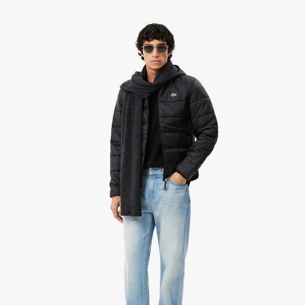 jaqueta lacoste puffer preta 3