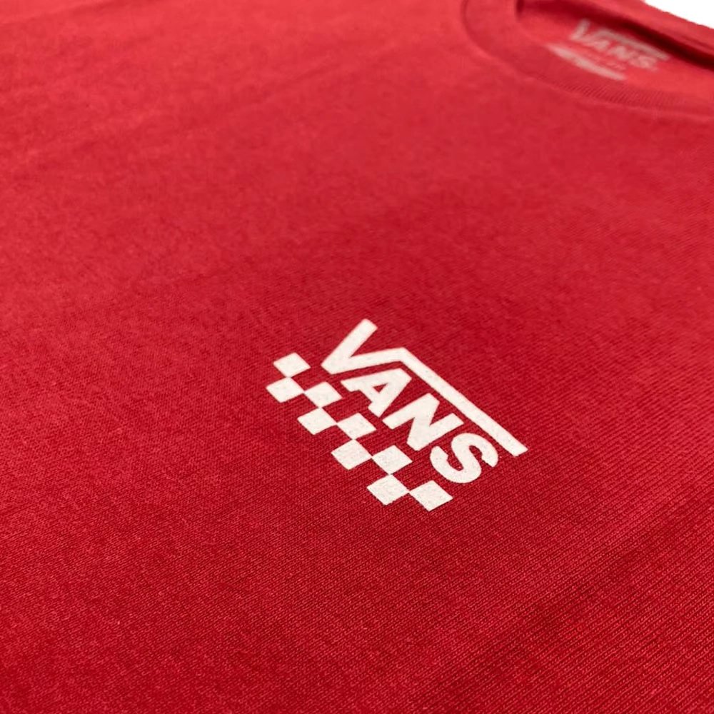 camiseta vans left chest logo chili pepper vermelho 2