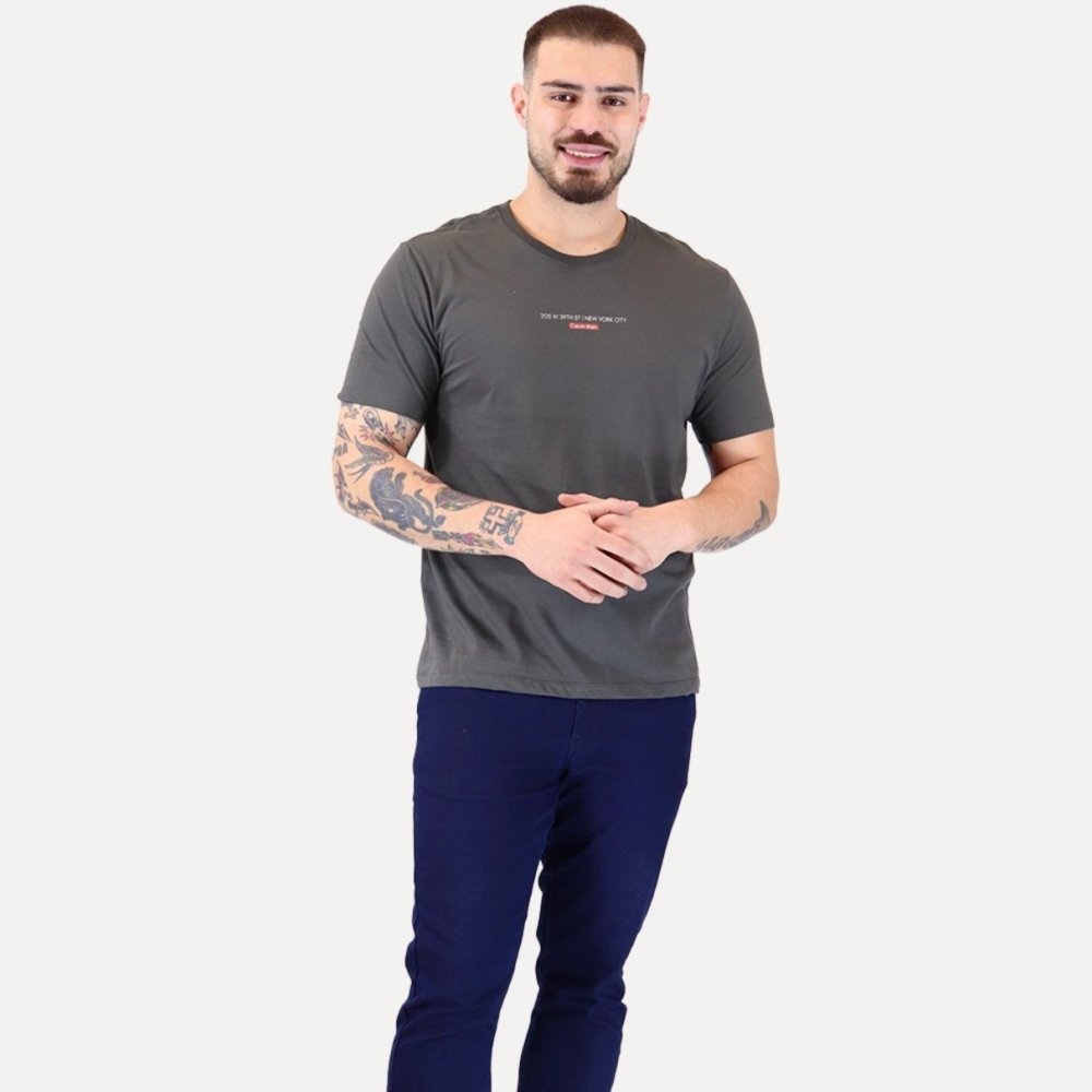 camiseta calvin klein address ny chumbo 2