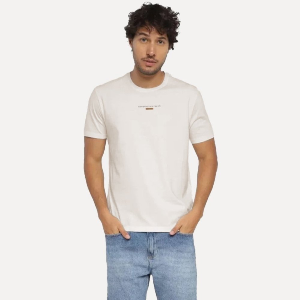 camiseta calvin klein address ny nude 3