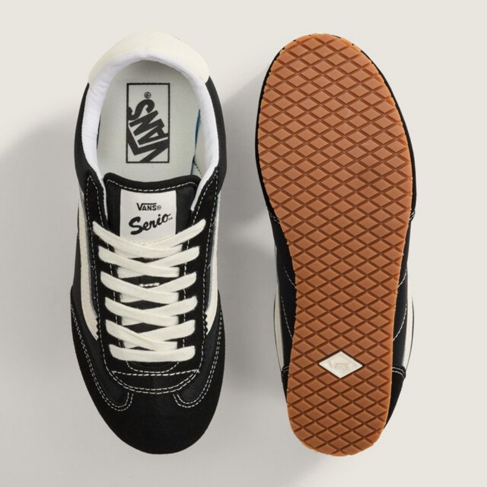 tenis vans super lowpro preto detalhe