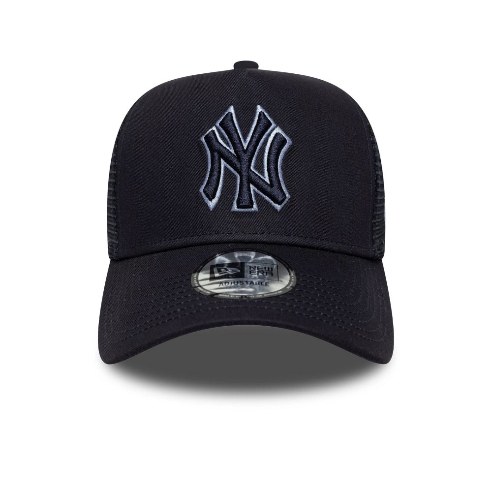 bone new era yankees outline 9forty e-frame trucker marinho 3