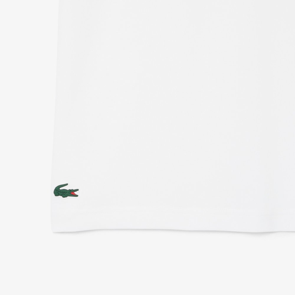 camiseta lacoste esportiva ultra dry estampa grafica branca 3