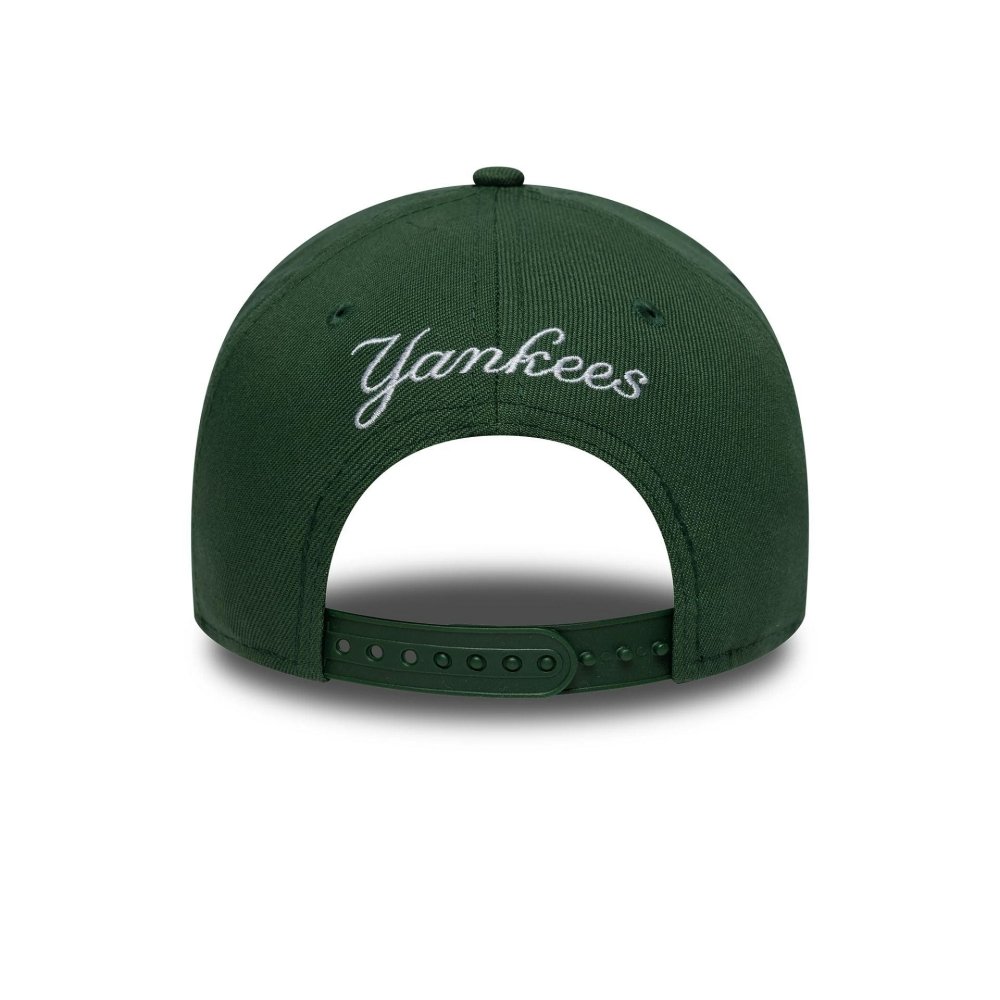 bone new era yankees outline script 9forty e-frame verde 2