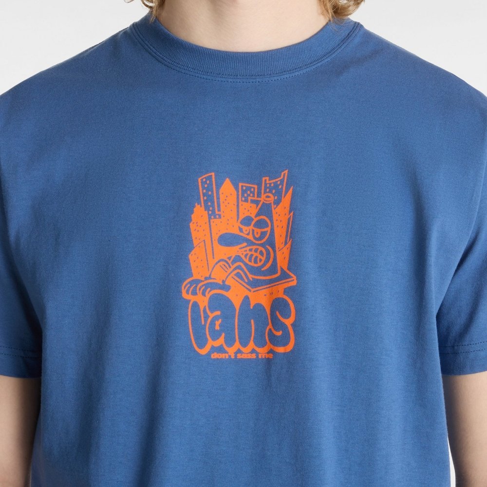 camiseta vans ss traffic cone azul 1