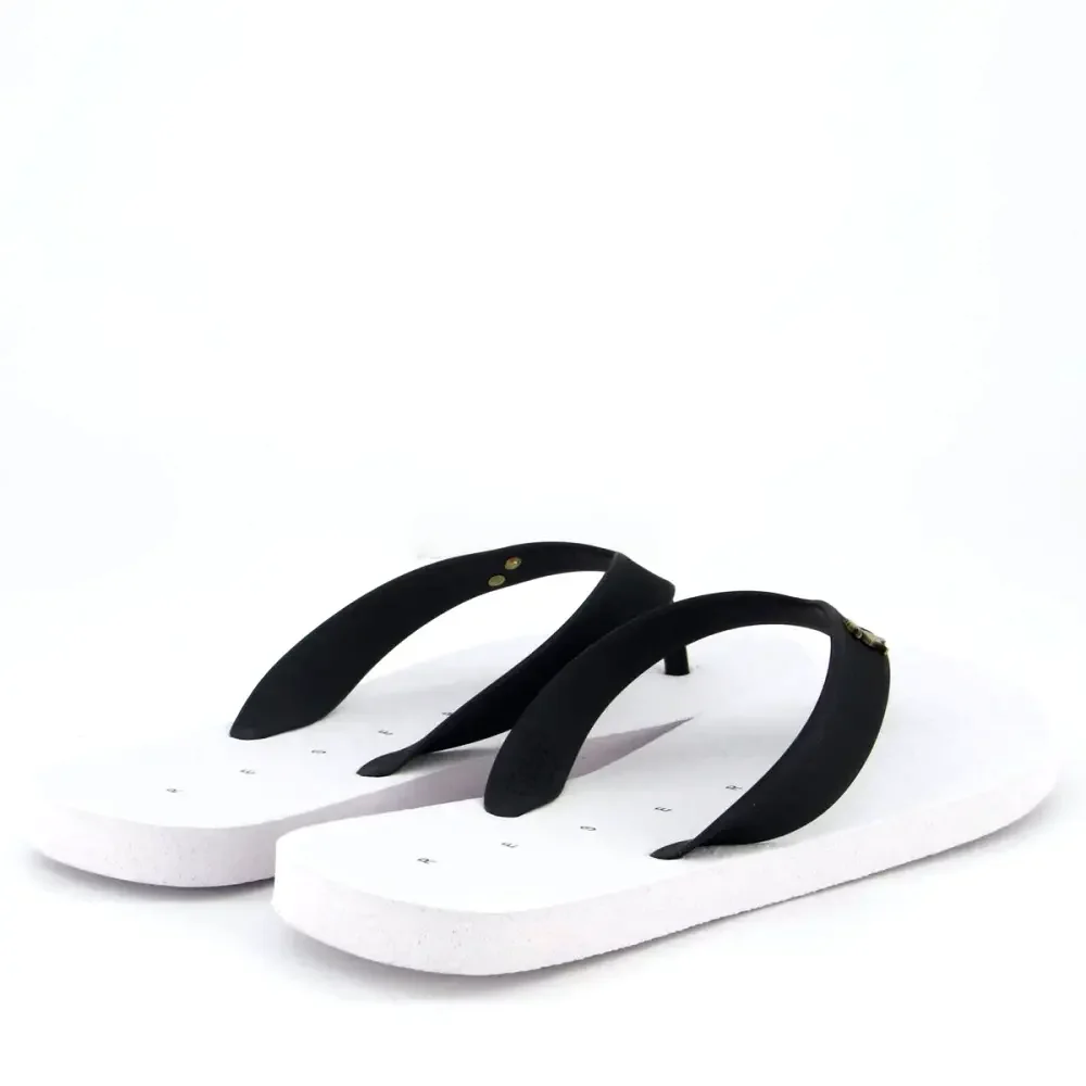 chinelo reserva retangulo branco frente