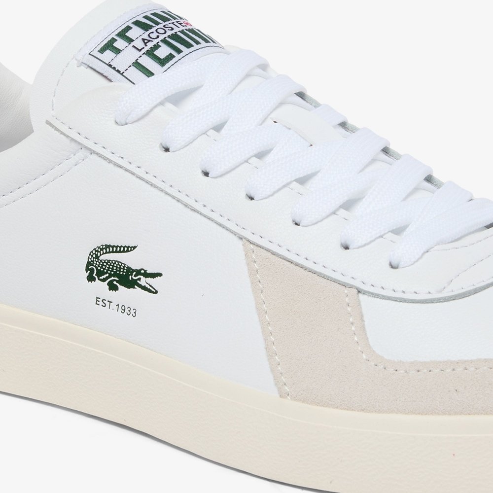 tenis lacoste couro baseshot pro branco 2