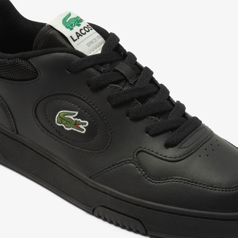 tenis lacoste lineset couro preto 1