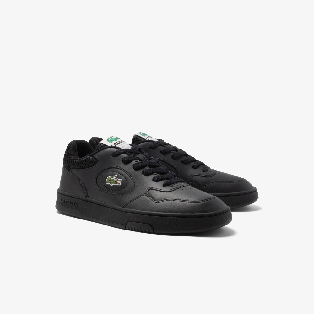 tenis lacoste lineset couro preto 3