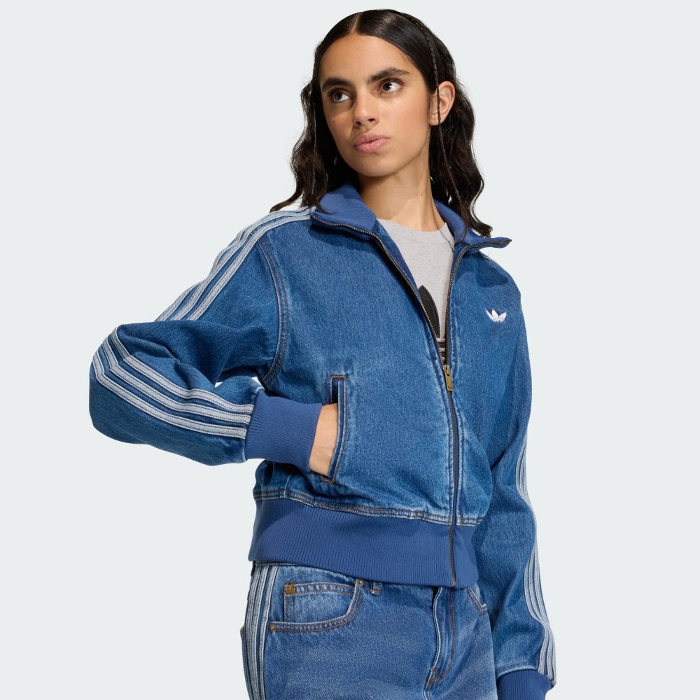 jaqueta adidas jeans firebird azul 3