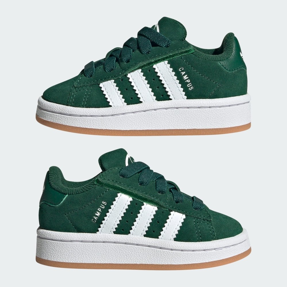 tenis adidas campus 00s comfort cadarco elastico verde 2