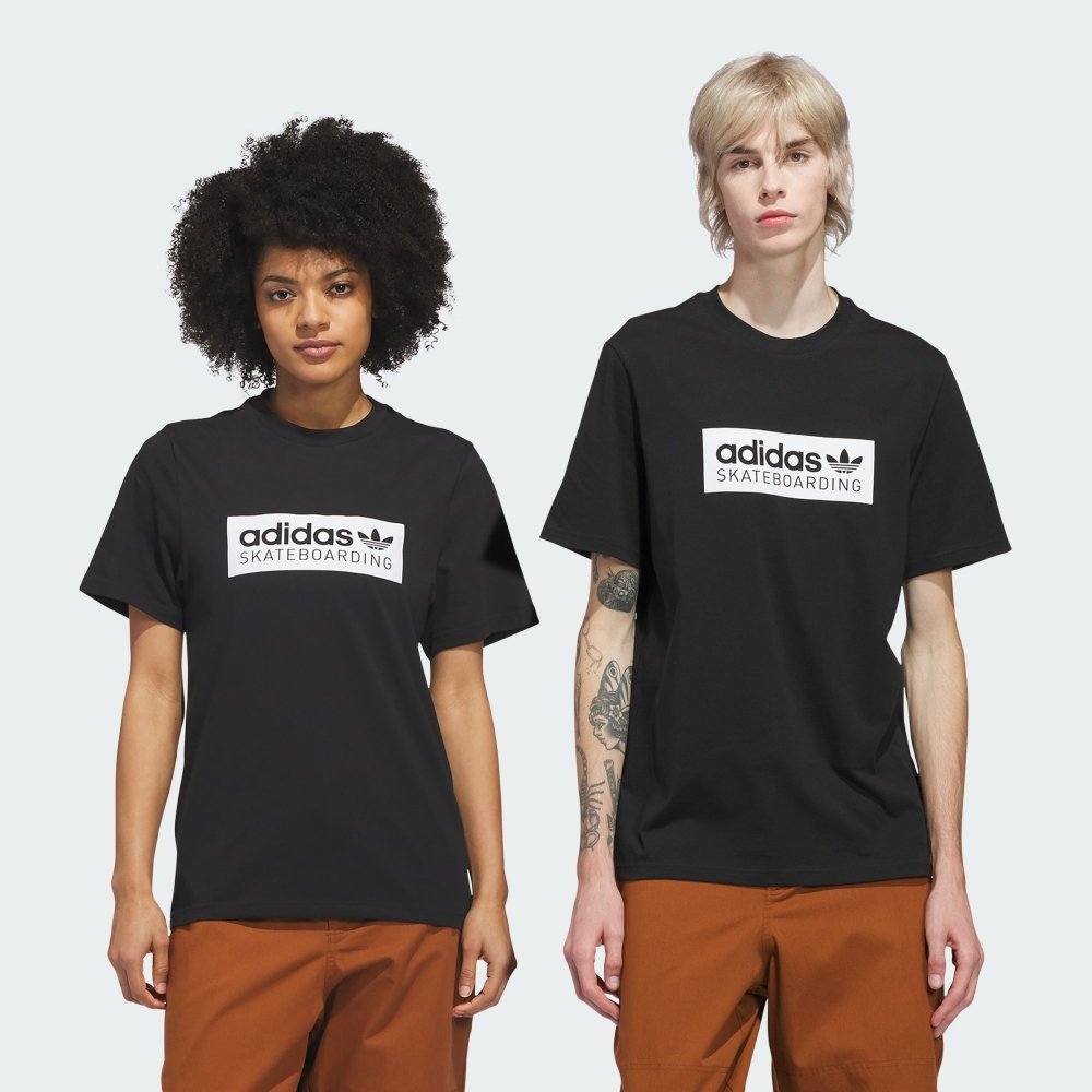 camiseta adidas skateboarding logo preta 1