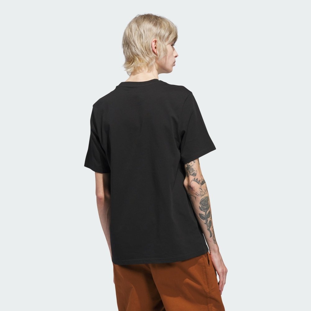 camiseta adidas skateboarding logo preta 2