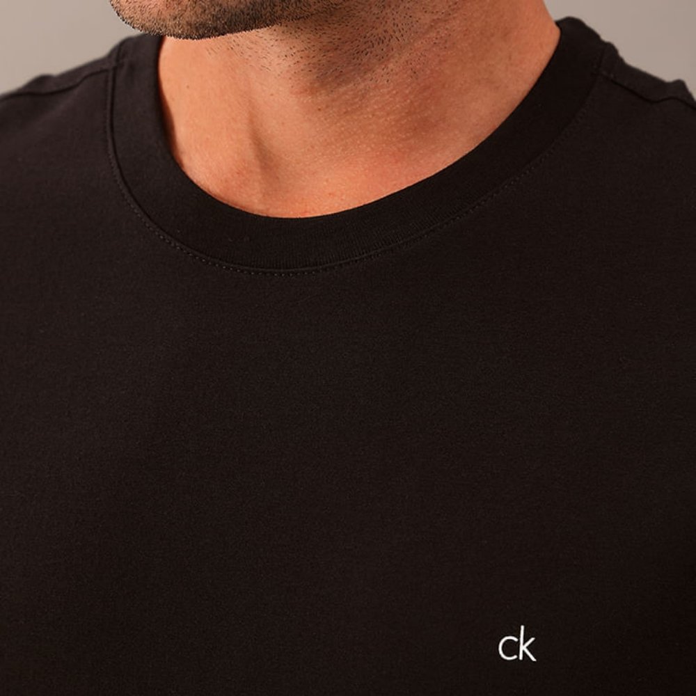camiseta calvin klein meia malha cksm1083