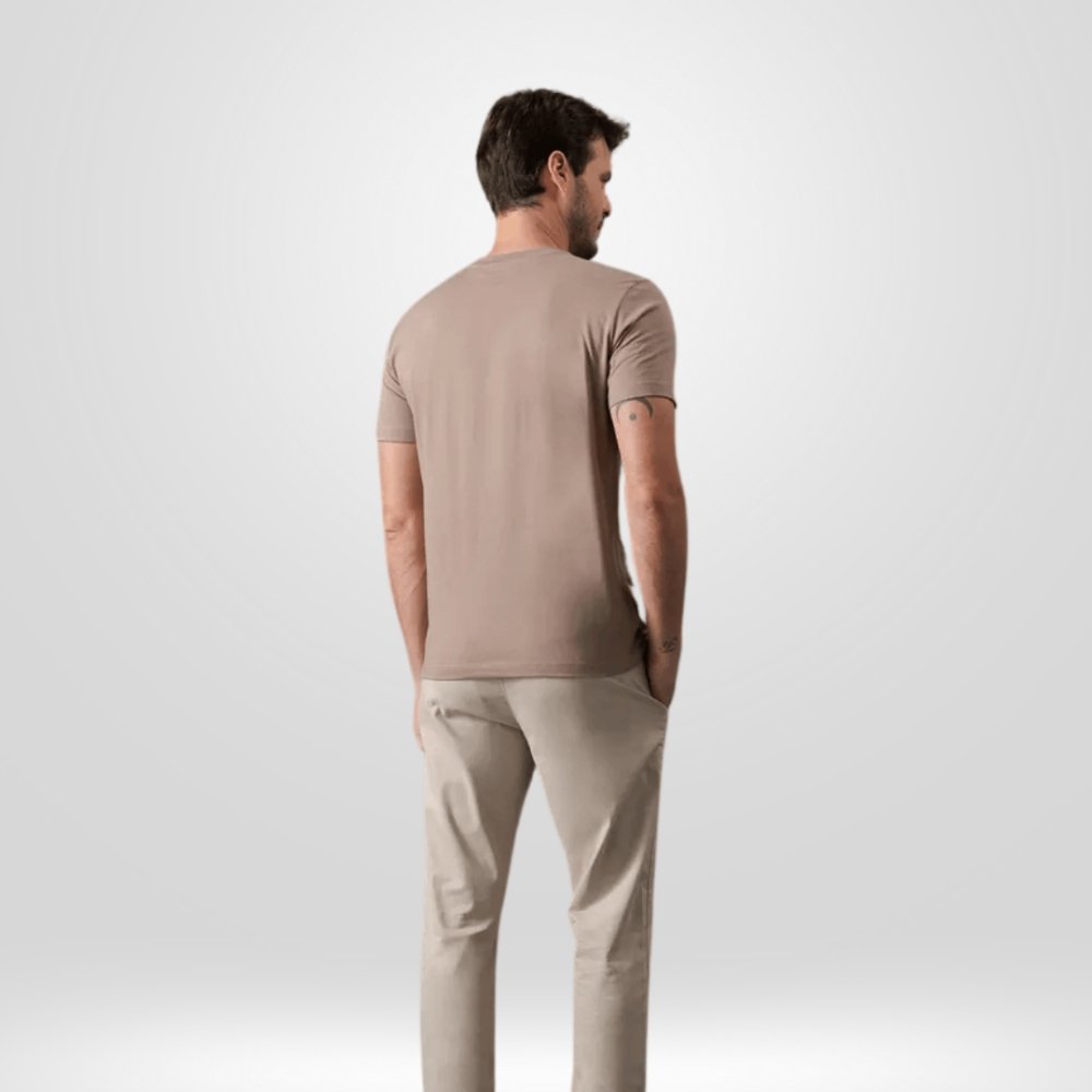 camiseta calvin klein meia malha cksm108 bege2