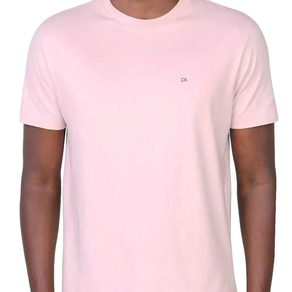 camiseta calvin klein meia malha cksm108 rosa1