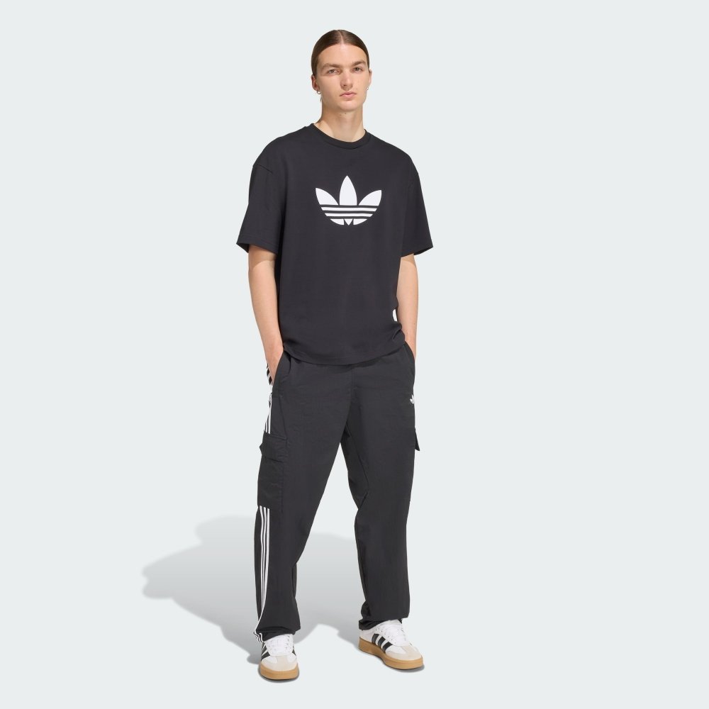 camiseta adidas adicolor trefoil preta 3