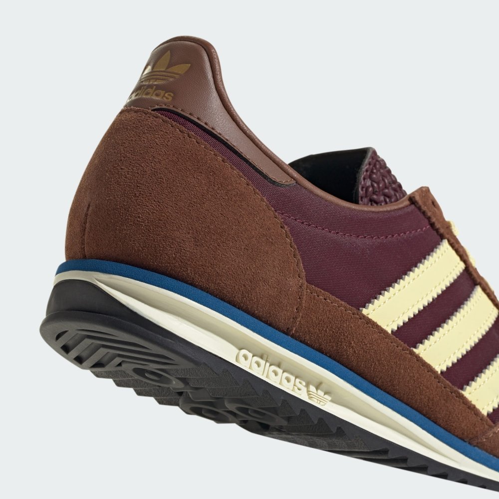 tenis adidas sl72 og marrom detalhe lateral