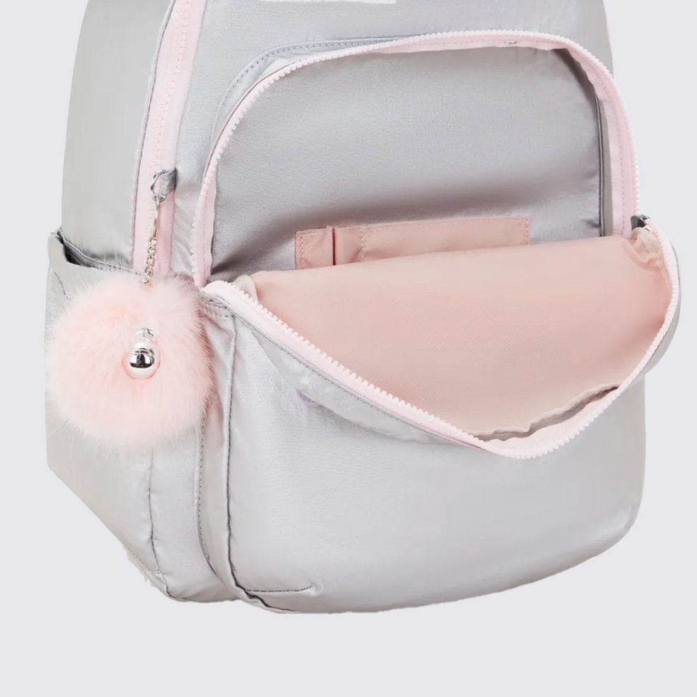mochila kipling seoul prata 1