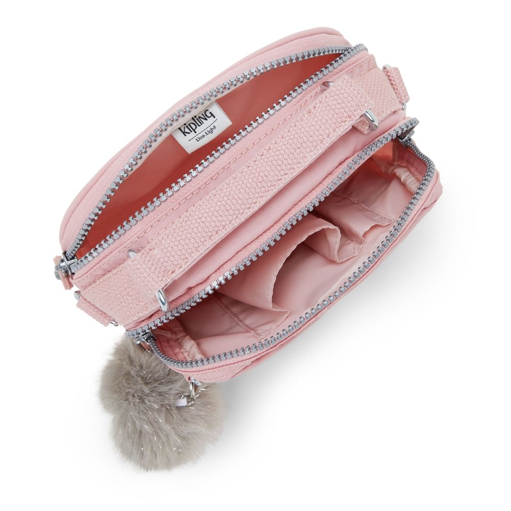 bolsa kipling puck rosa 2