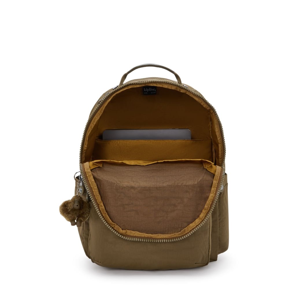 mochila kipling seoul marrom 3