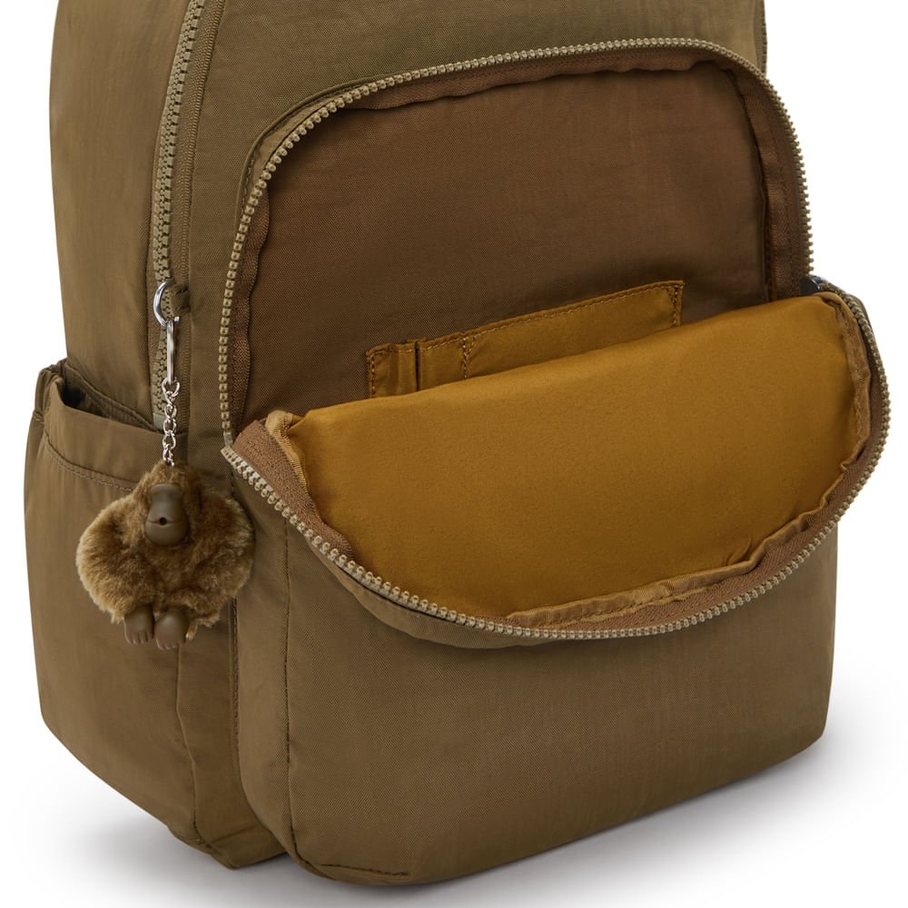 mochila kipling seoul marrom 1