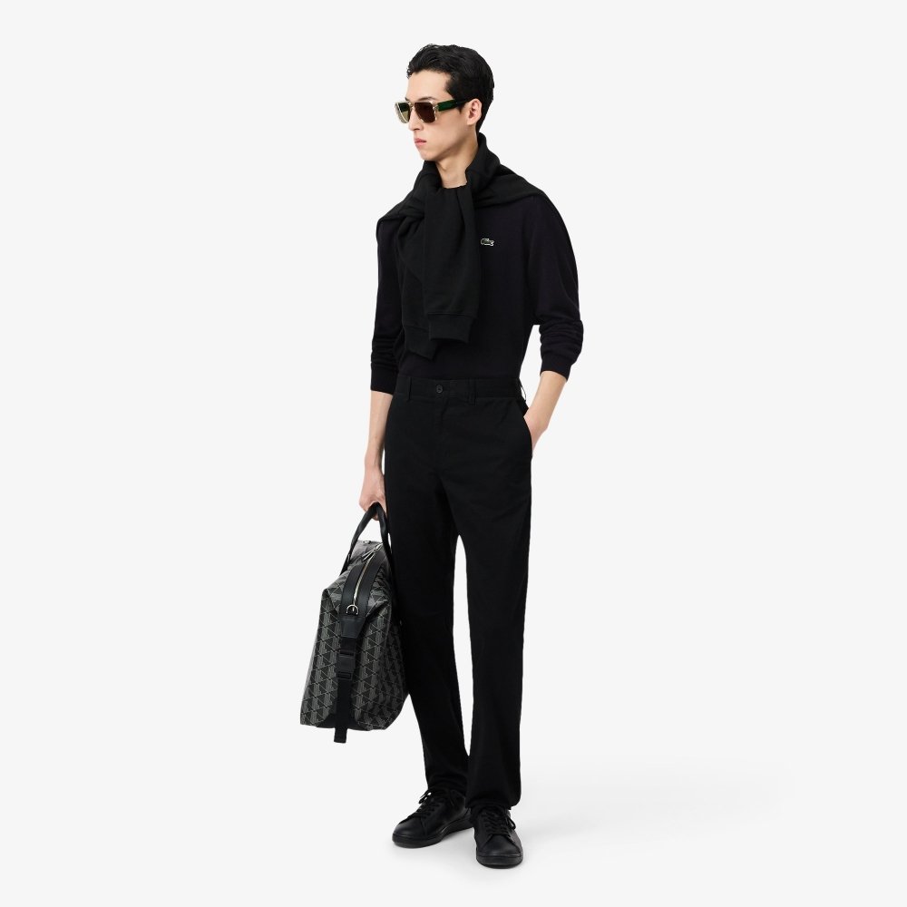 sueter lacoste gola redonda preto 3