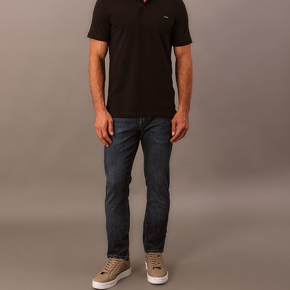calca calvin klein jeans skinny preta 3