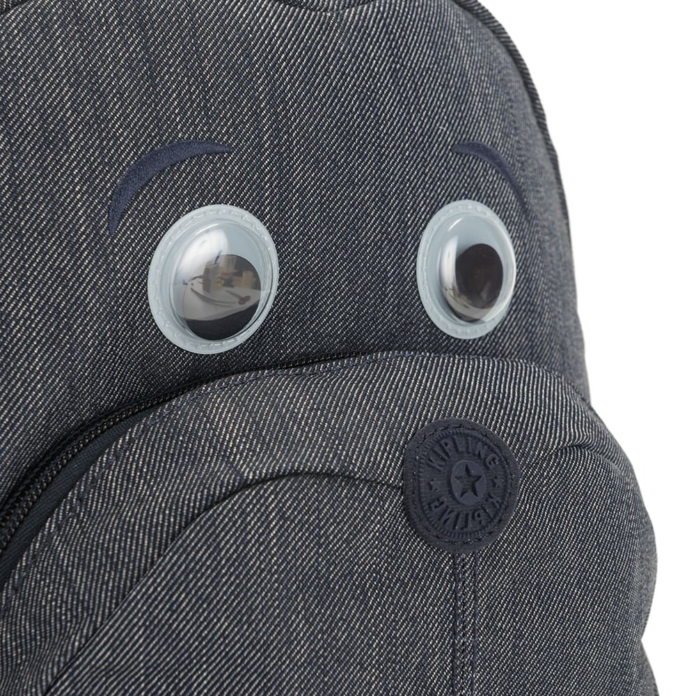 mochila kipling faster cinza 1
