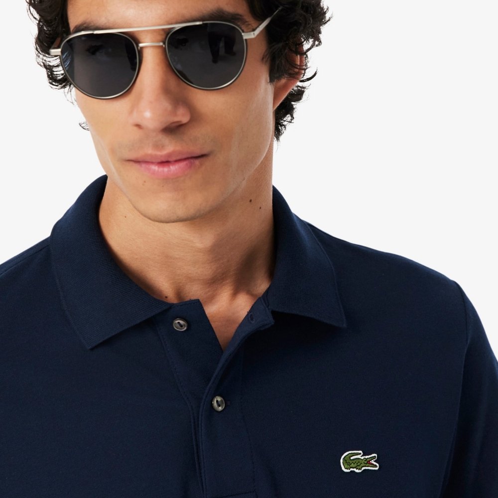 camisa lacoste polo l 12 12 light pique marinho 2