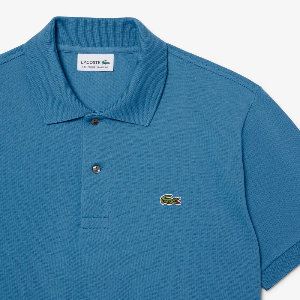 camisa lacoste polo l 12 12 light pique azul claro 1