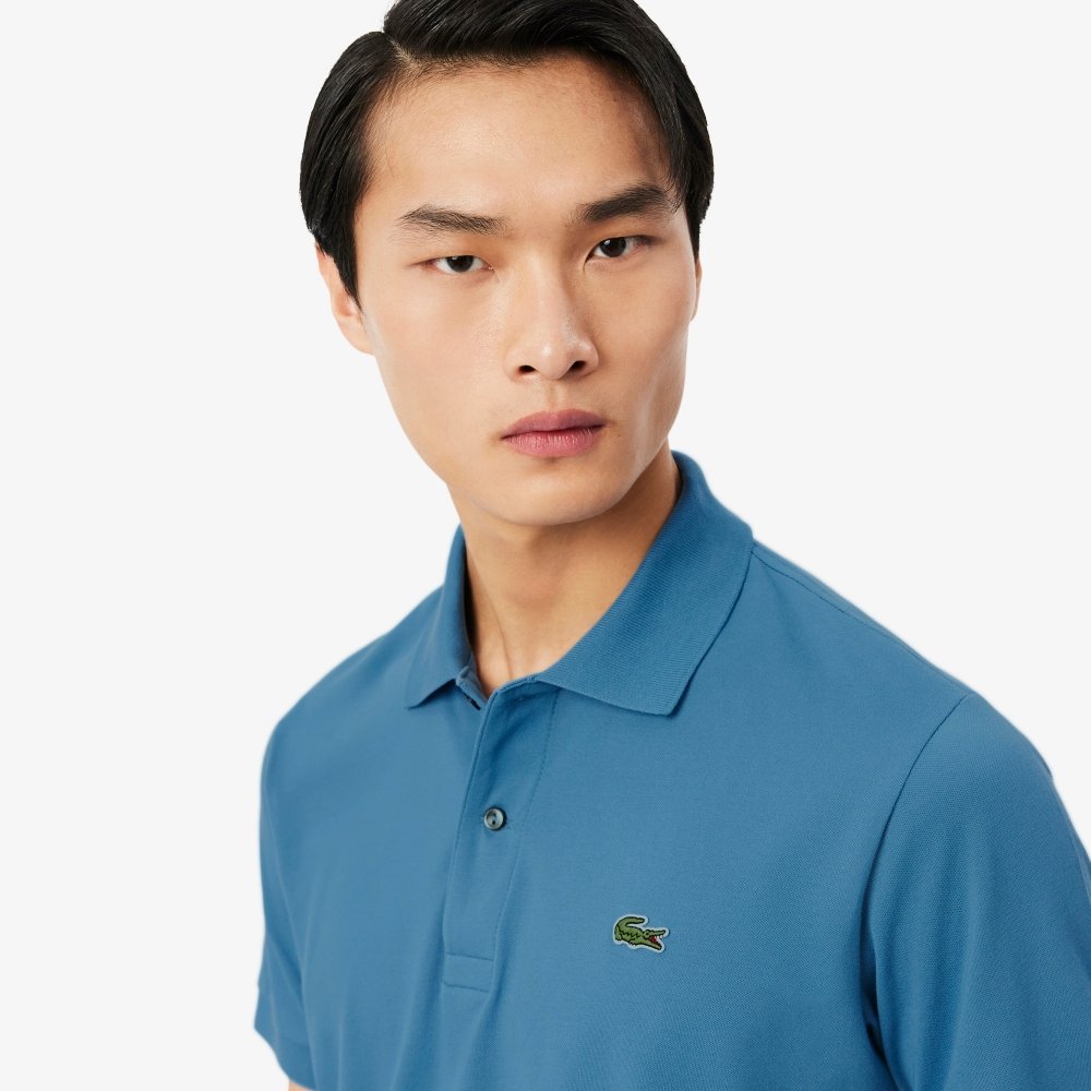 camisa lacoste polo l 12 12 light pique azul claro 2